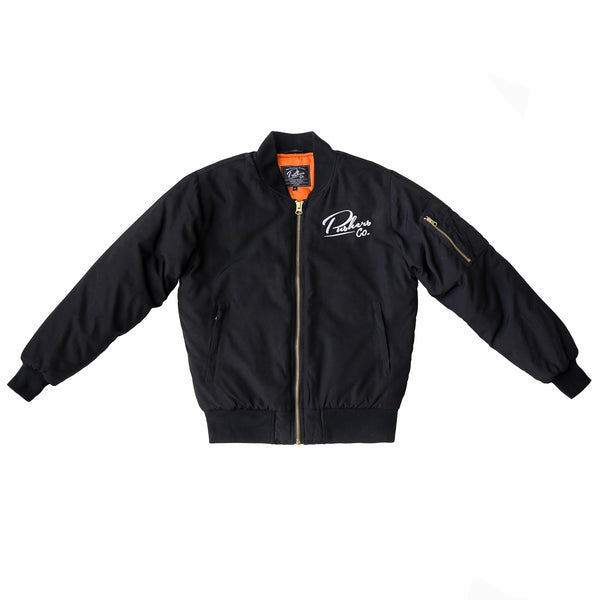 Pushers Co. Unisex Bomber Jacket Black